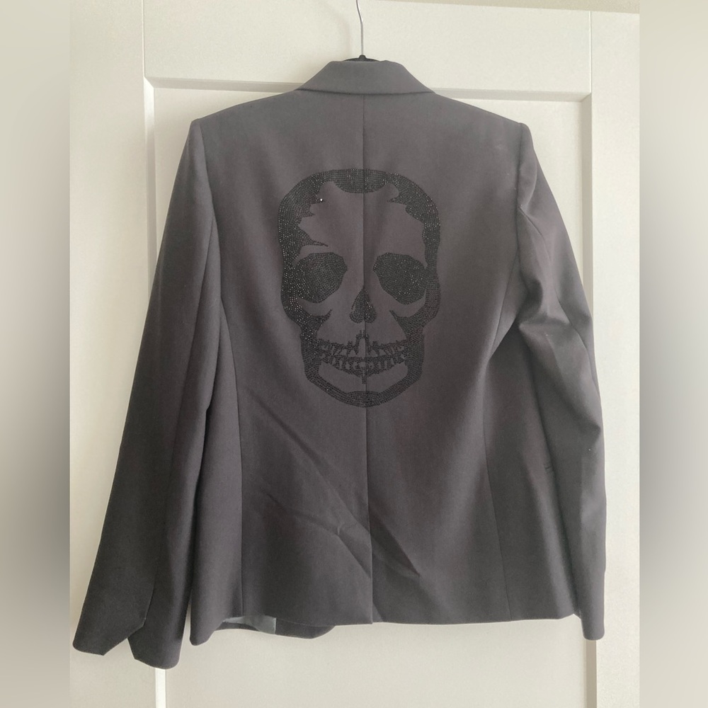 Rare Zadig & Voltaire blazer small skull gem studs